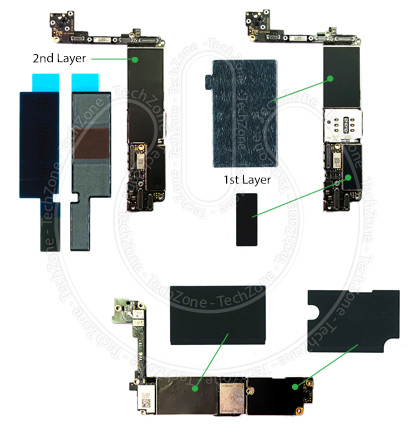 Iphone 7 4 7 Motherboard Shield Protector Anti Static Heat Sink Sticker Set Ebay